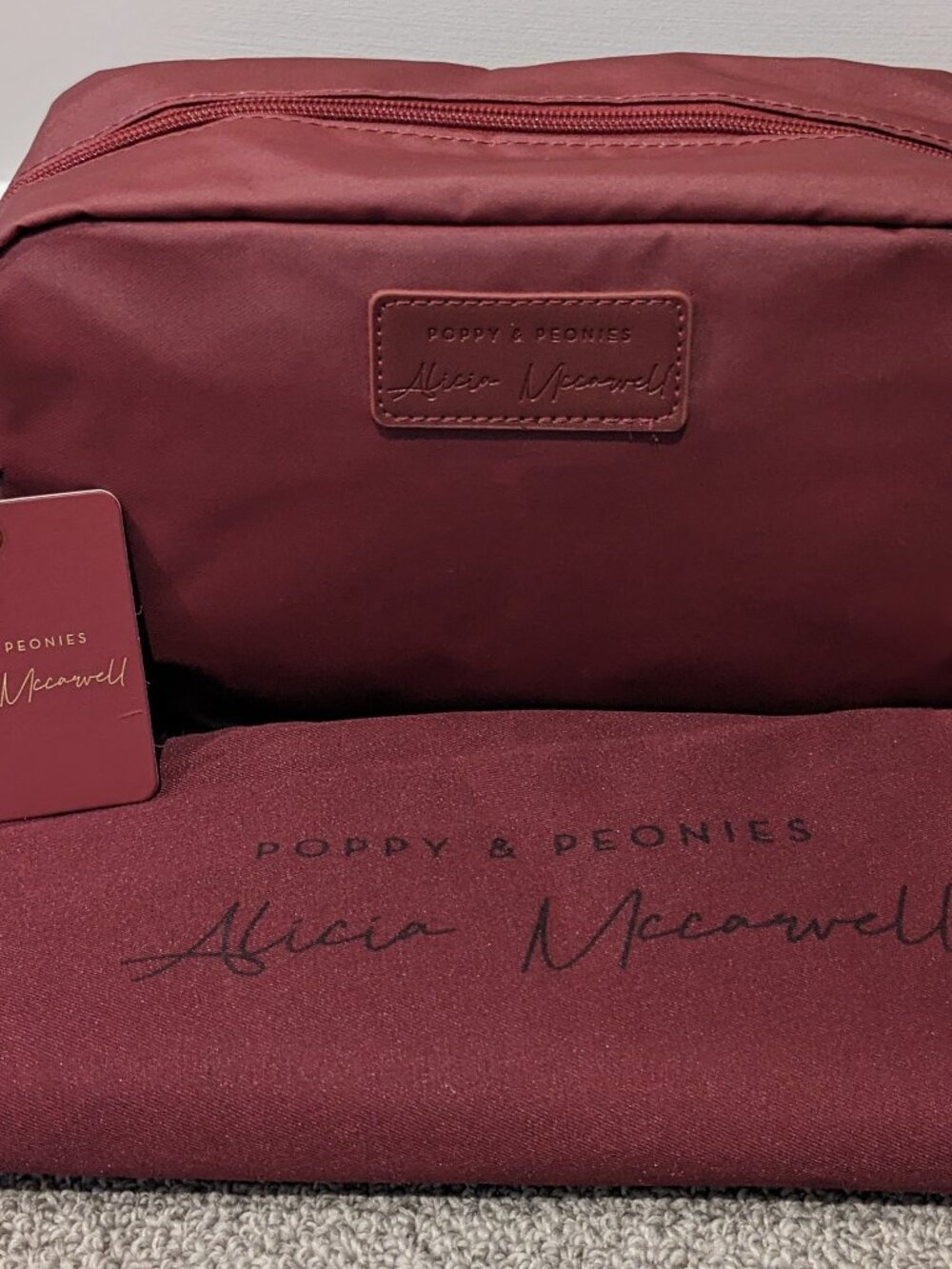 Alicia Mccarvell X Poppy Cosmetic Case Berry